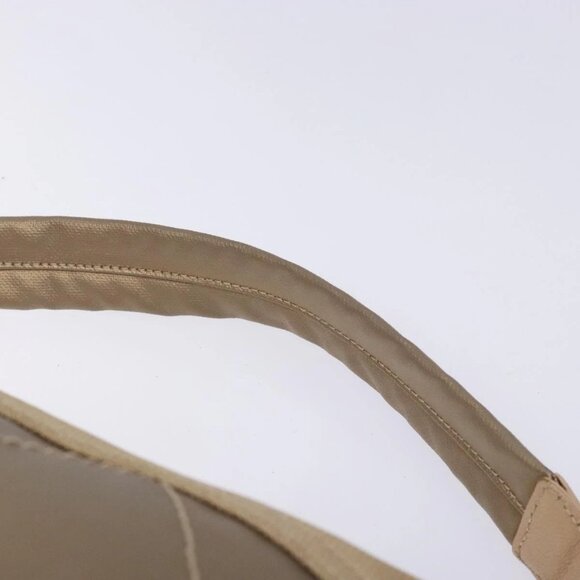 CHANEL Paris Biarritz Shoulder Bag Coated Canvas Beige Silver CC Auth BA4004 - Picture 11 of 15